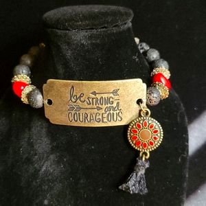 Be Courageous and Strong! Aromatherapy Bracelet